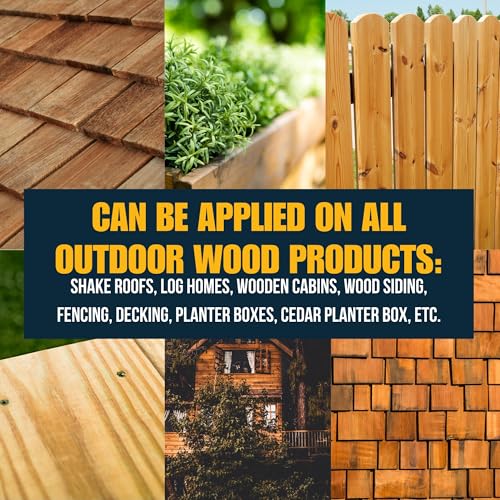 Presidential Shingle Oil - Indoor & Outdoor Wood Sealer for Protection of Wood Surfaces - Reduces Weathering - Low Odor - Enhances Natural Appearance - Made in USA (1 Gallon) - size: 1 Gallon