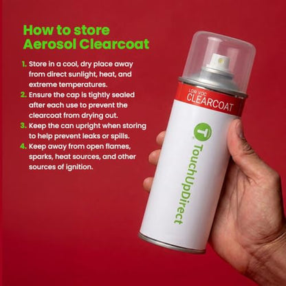 TouchUpDirect High Gloss Clearcoat Aerosol Spray Can (Pack of 4) - size: 12 Ounce (Pack of 4)