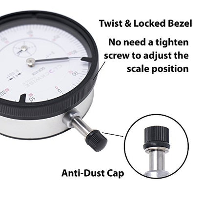 Clockwise Tools Dial Indicator, DICR-0105 0-1 inch - style: 0-1" DICR-0105