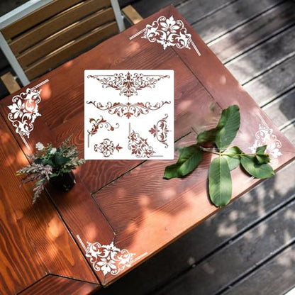 Damask Stencils for Walls Stencils for Painting Large Pattern 12inch - style: Damask