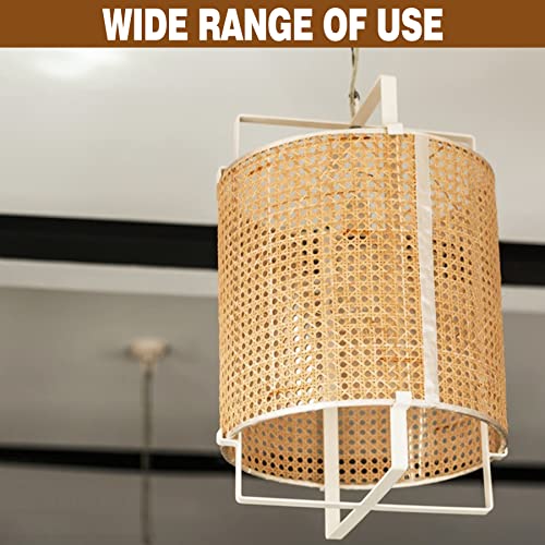 MYFAMIREA 18" Width Rattan Pressed Cane Webbing Sheet for Caning Projects, 3.3FT Natural Rattan Material Roll Net Woven Open Cane, Suitable for Caning Material DIY Supplies - size: 18"W x 40" L(3.3Ft)