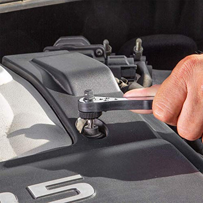 Carbyne 17-Piece Right Angle Mini Ratchet Wrench Screwdriver Set