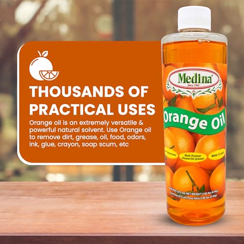 Medina Orange Oil Cleaner & Degreaser Concentrate, 16oz - size: 16 Fl Oz (Pack of 1)