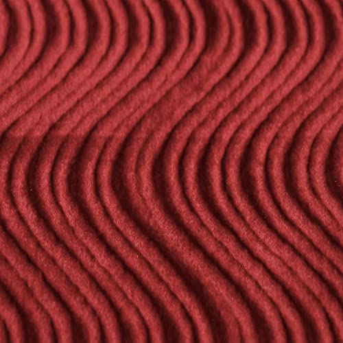 Fashion Fabrics LLC Swirl Velvet Flocking Upholstery Drapery Fabric - Sold By The Yard - 58"/ 60"- Ruby Red - color: Ruby Red