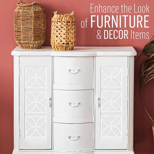 FolkArt Furniture Applique, Art Deco, 4.25" x 4.25", Perfect for DIY Home Décor Craft Projects, 70775 - size: 4.25" x 4.25", style: Art Deco