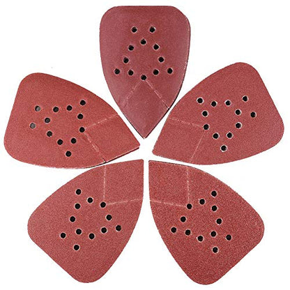 LotFancy Sanding Pads for Black and Decker Mouse Sanders, 50PCS 60 80 120 150 220 Grit Sandpaper Assortment - 12 Hole Hook and Loop Palm Detail Sander Sanding Sheets Sand Paper - size: 60/80/120/150/220 Grit