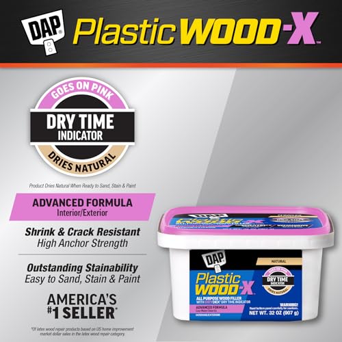 PLASTIC WOOD DAP X with DryDex Wood Filler, Natural, 32 Oz (7079800543)