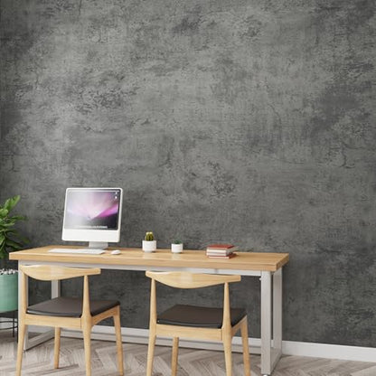 Gray Concrete Contact Paper Matte Thick Textured Grey Cement Wallpaper Peel Stick Countertop Contact Paper Removable Waterproof Adhesive Industrial Style Wall Sticker Kitchen Table Vinyl Wrap 16"x118" - color: Cement Gray, size: 16" x 118"