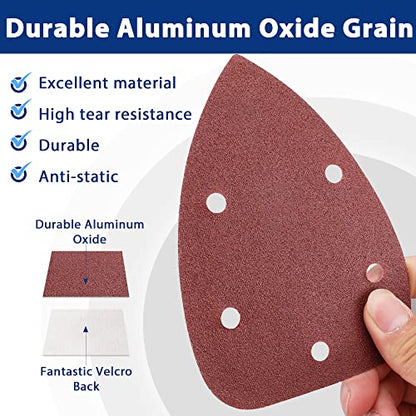 WORKPRO Mouse Sander Pads, 5-Hole Detail Sandpaper, 150 Pack - style: Mouse Sander Pads