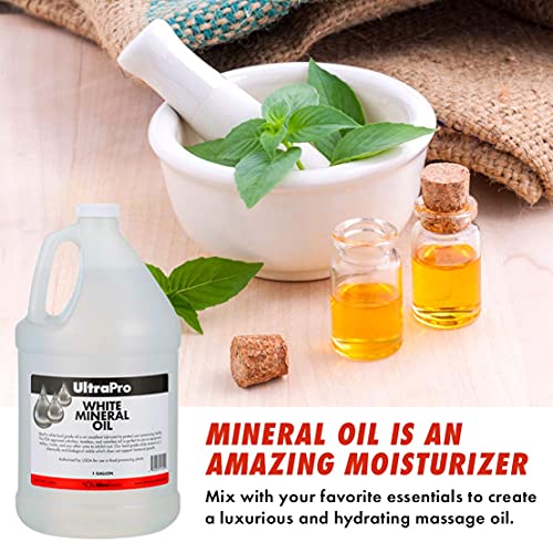 UltraPro Food Grade Mineral Oil, Case of 4 Gallons, NSF Approved White - size: 4 x 128 Fl Oz