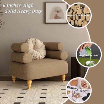 DWYL & LWYD Set of 4 Wood Furniture Legs 6 Inches Heavy Duty, Rubberwood Replacement Couch Legs Sofa Legs Cabinet Legs Dresser Legs Wooden Feet for Furniture (Varnish Finish,6 Inches Height) - color: Varnished, size: 6 Inch