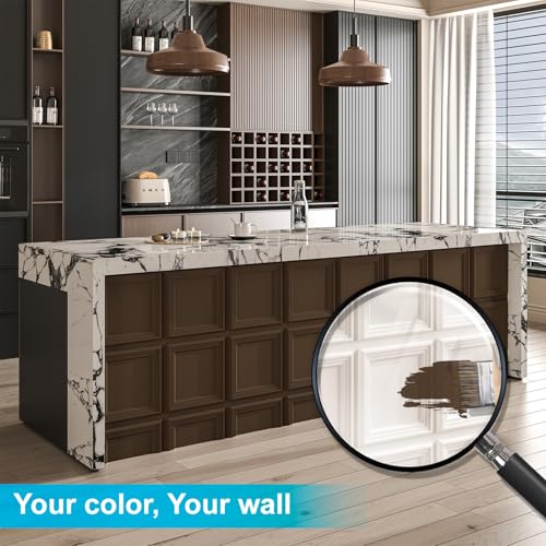 Art3d 33-Pack Accent 3D Textured Wall Panels, 11.8 x 11.8 in, White - color: White
