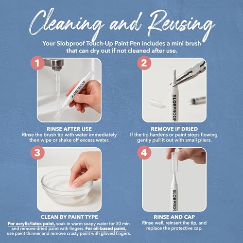 Slobproof Replacement Brush Tips for Refillable Touch-Up Paint Pens, 5pk - size: 5 Count (Pack of 1)