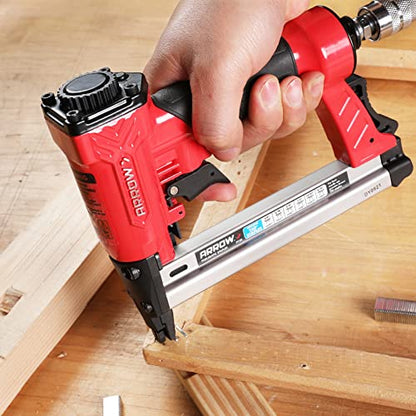 Arrow Pneumatic Staple Gun, Air Stapler with 3750 Pieces T50 Staples