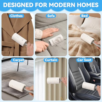 Extra Sticky Lint Rollers for Pet Hair, 1200 Sheets, 4 Handles