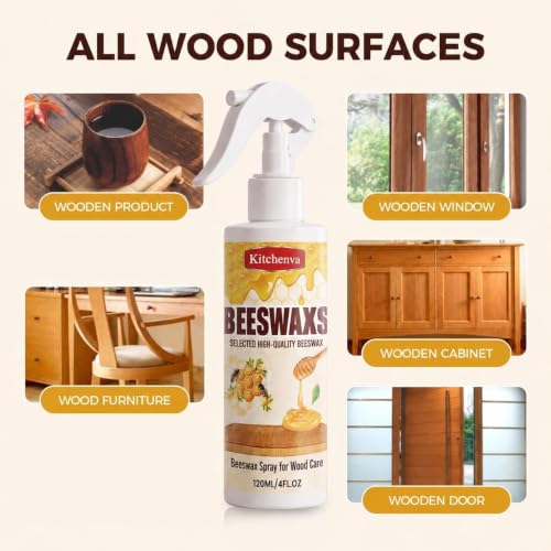 Wood Polish Beeswax Conditioner, Restore Furniture Floor Table, Nourish dry