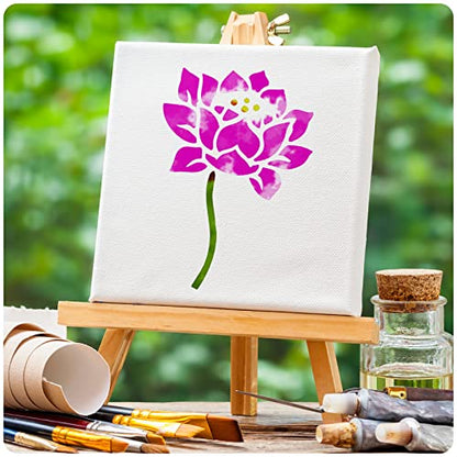 Marspark 72 Pcs Small Flowering Plants Stencils for Crafts Reusable, 3 Inch