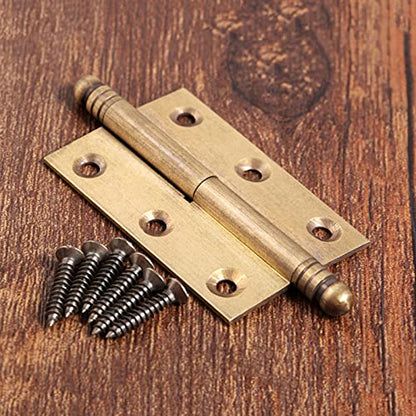 dophee 2pcs Vintage Industrial Style Folding Butt Hinges with Screws