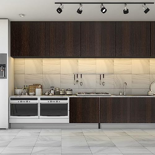 Thick Dark Walnut Contact Paper Wood Peel and Stick Wallpaper 16"x198" Waterproof Self Adhesive Dark Brown Wallpaper Table Sticker Cover Wood Vinyl Wrap for Countertop Desk Table Cabinets Upgrade - color: Dark Walnut, size: 198" x 16"