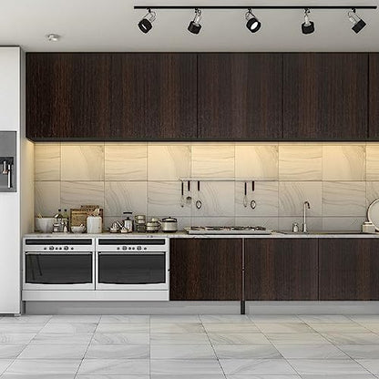 Thick Dark Walnut Contact Paper Wood Peel and Stick Wallpaper 16"x198" Waterproof Self Adhesive Dark Brown Wallpaper Table Sticker Cover Wood Vinyl Wrap for Countertop Desk Table Cabinets Upgrade - color: Dark Walnut, size: 198" x 16"