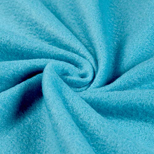 Polar Fleece Solid Turquoise, Cut by the Yard - color: Turquoise