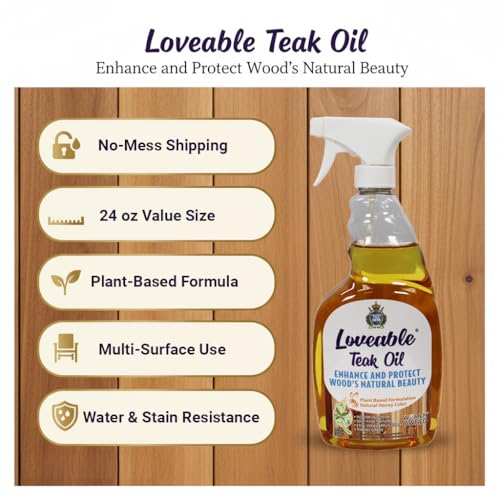 EcoDecors Teak Wood Oil Teak Cleaner Spray Bottle - style: Loveable, Teak Oil