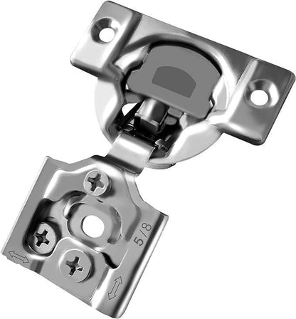 10-Pack 5/8" Overlay Soft Close Face Frame Kitchen Cabinet Hinges - size: 5/8 Inch