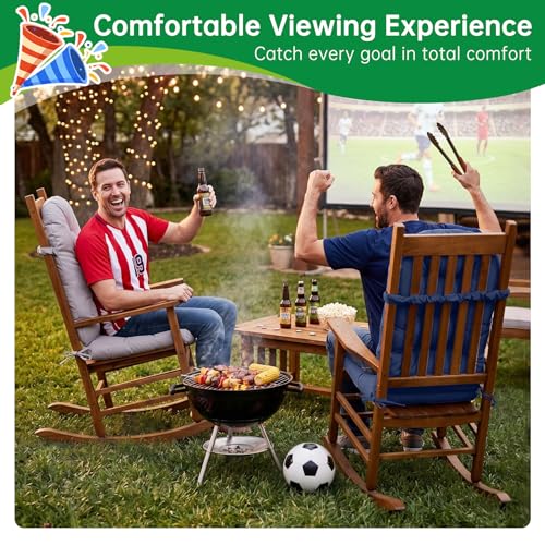 Adirondack Chair Cushion Waterproof Outdoor Rocking Chair Pads - color: Navy Blue