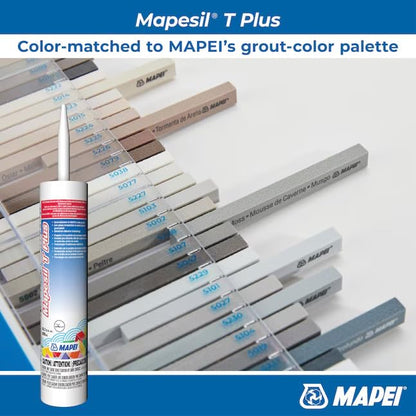 MAPEI Mapesil T Plus 100% Silicone Sealant, Waterproof & Flexible Caulk, Color-Matched to MAPEI Grout, Interior & Exterior Use, Tile, Bathroom, DIY, 10.1 oz Tube, Oatmeal - style: Oatmeal