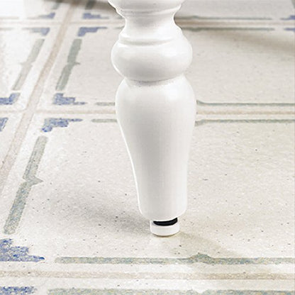 SoftTouch 7/8" Round Nail-On Furniture Glides for Wooden Tables and Chairs on Carpet, Protective Heavy-Duty Furniture Sliders, Set of 4, White - size: 7/8", style: Straight Furniture Legs