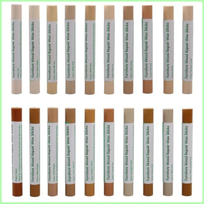 Furniture Markers Touch Up, 20 Colors Wood Filler Sticks- Brown Series - color: Brown Series