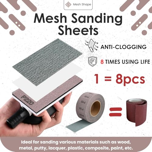 2-3/4" 120 Grit Ceramic Mesh Sandpaper Roll for Sanding Block - style: 2-3/4inch 120Grit
