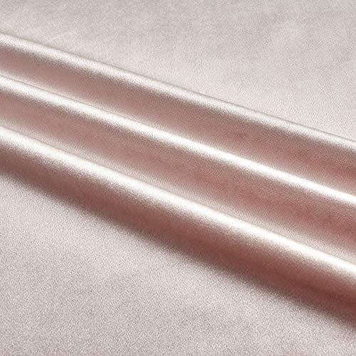 Velveteen Blush, Soft Velvet Fabric Cut by The Yard, 72 Inch. in Width, Ideal Material for Upholstery Coaches and Chairs, Drapery, Pillows, Slipcovers, Tablecloths, Sewing, DIY, Arts & Crafts Etc - color: Blush, size: Cut by the Yard