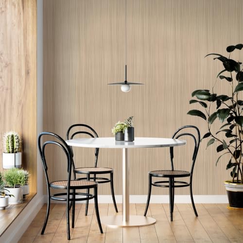 Wood Grain Contact Paper 15.7"x118" Light Wood Peel and Stick Wallpaper Vintage Removable Self-Adhesive Wooden Vinyl Wallpaper for Bedroom Kitchen Cabinets Countertops