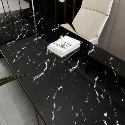 Black Marble Contact Paper for Countertops 15.7"x393" - color: Black, size: 15.7" x 393"