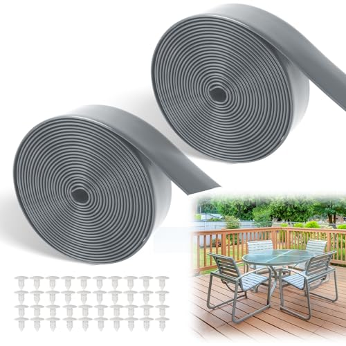 LukLoy 2" Wide 40ft Long Vinyl Straps for Patio Chairs Repairs, Grey - color: Grey