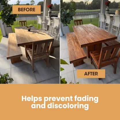 Furniture Clinic Teak Oil, Protects Indoor & Outdoor Wood Furniture - size: 17 Fl Oz (Pack of 1)
