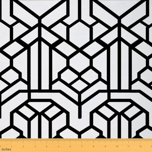 Feelyou Geometric Yard Upholstery Fabric Decorative - color: Multi 10, size: 1 Yard