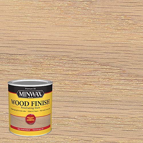 Minwax 70042444 Wood Finish, Pickled Oak, 1 Quart - color: Pickled Oak, size: 0.25 Gallon