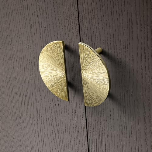 Goo-Ki 2.5''(64 mm) Hole Centers Luxurious & Sturdy Zinc Alloy Cabinet Handls,Polished Gold Cabinet Pulls for Kitchen,Drawer,Cupboard & Wardrobe,6 Pack - color: Polished Gold, size: 2.5'' Hole Centers