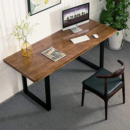 Taelakeni 28 Inch Metal Desk Table Legs, Heavy Duty Industrial Style Dinning Table Leg with Adjustment Feet Pads - color: Square, size: 28 IN