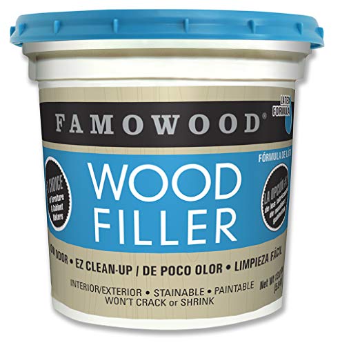 FamoWood 40002126 Latex Wood Filler Natural, Gallon, Net Wt 13.0 lbs