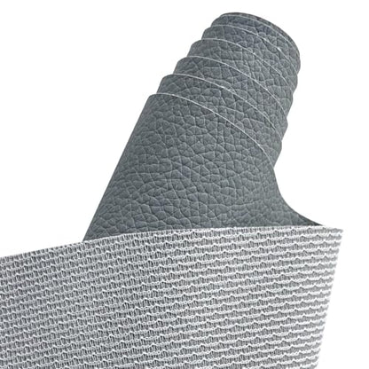 Gray Soft Faux Leather Fabric 0.5mm Pleather Marine Vinyl Fabric for Home Furniture Upholstery Sofa, Car Seat, Sewing Crafts, DIY Handicrafts, 100x160cm - color: Gray