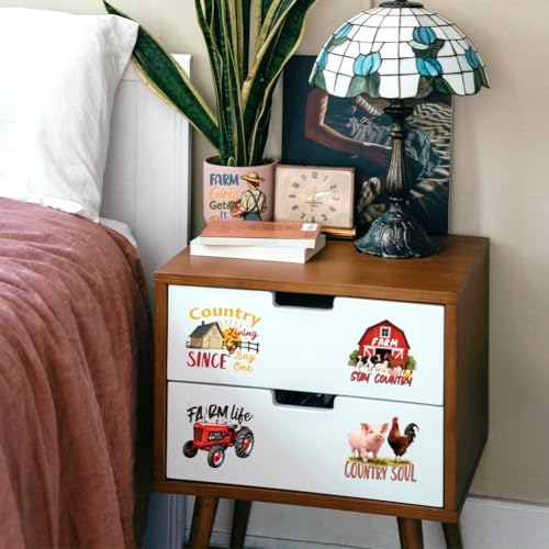 Peacoblue Farm Quotes Rub On Transfers for Craft, Transfer Sticker - style: Funny Farm Life Quotes