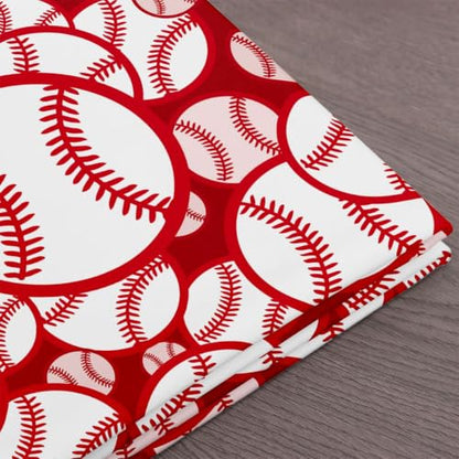 Baseball Fabric By The Yard, Sports Upholstery Fabric, Competitive Game - color: Multi 11, size: 1 Yard