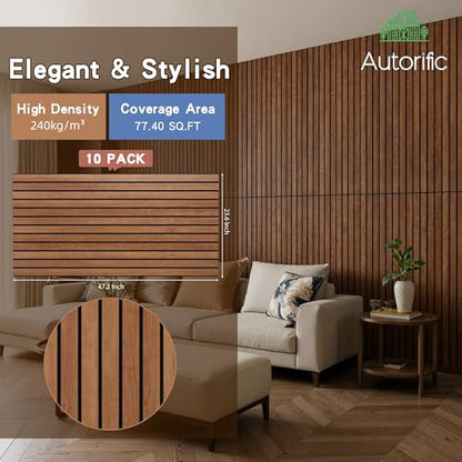 Acoustic Panels,10 Pack Sound Panels,47.2”x23.6”x0.35”,Cherry - color: Cherry, size: 10 PACK