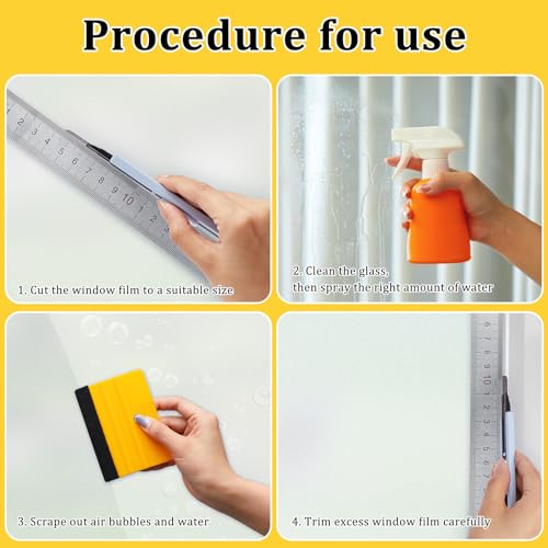 Coavas 3 Pcs Window Film Installation Kit, Tint Tools Set, Vinyl Wrap Set