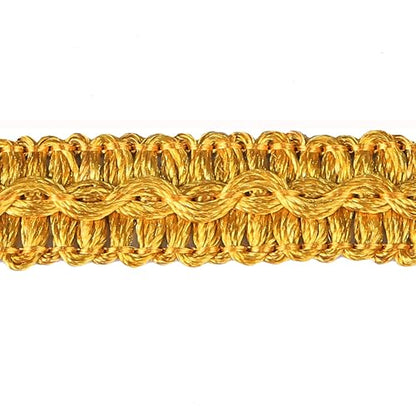 BEL AVENIR Gimp Braid Trim Cord 1.6 cm/0.63 inch Wide, 10 Yard Fabric Trim - color: 12#Gold