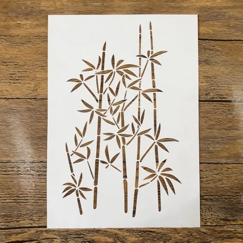 TIAMECH A4 Reusable Oriental Bamboo Tree Stencil for Painting - style: Oriental Bamboo Tree