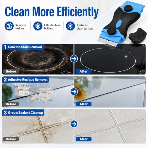 21Pcs Silicone Caulking Tool 3 in 1 Stainless Steel Head Scraper Caulk Remover Sealant for Kitchen Bathroom Window - color: 21Pcs